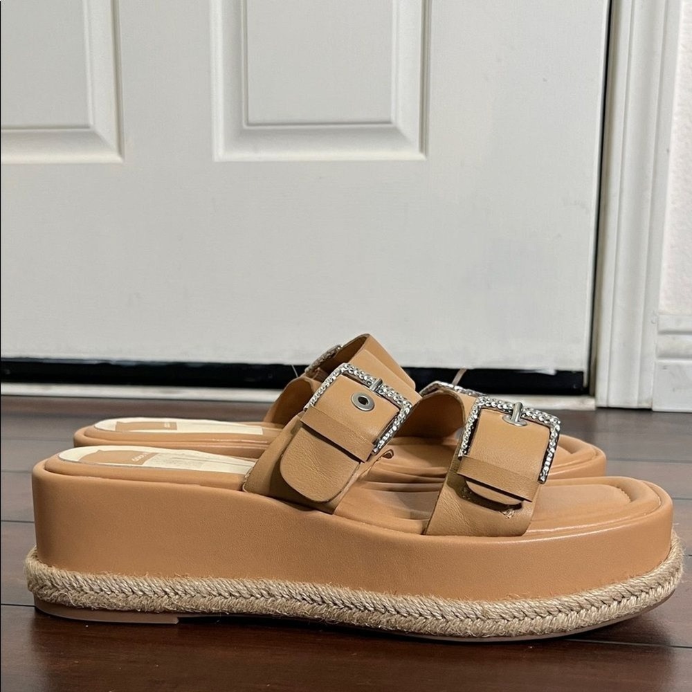Dolce Vita Women's Canyon Flatform Footbed Espadrille Wedge Sandals size 9.5 New